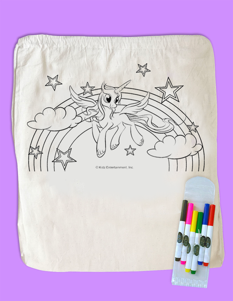 Kidz T'z Backpack w Washable Markers - Unicorn Design